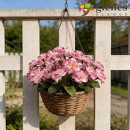 GLENES Artificial Begonia Flowers, Realistic UV Protection Silk Begonia Flower, Vase Decoration Brid