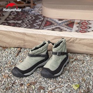 Naturehike รองเท้าแคมป์อบอุ่นกลางแจ้งฤดูหนาวหนากันลมกันน้ำกันลื่นรองเท้าบู๊ทลำลองสูง