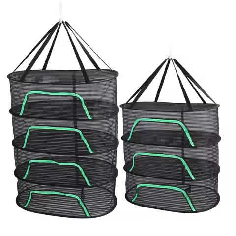 Hanging Drying Mesh Breathable Polyester Foldable Multi Layer Versatile Drying Rack with Zipper for 
