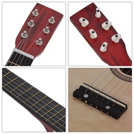 【 LCG5】-2pcs 25 Inch Basswood Acoustic Guitar 6 Strings Small Mini Guitar with Guitar Pick Strings f