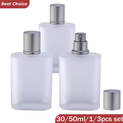 30/50ml Empty Frosted Glass Spray Bottles Perfume Atomizer Refillable Fine Mist Spray Empty Perfume 