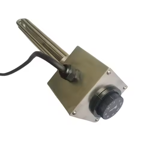 3/6/9 kw immersion heater electric tube heating element with thermostat 0-120C