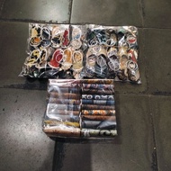 GANTUNGAN 20pcs batik key chains in the shape of a flip-flops, slippers, coin purses