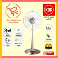 KDK P30KH Stand Fan with Alleru-Buster Filter, Remote Control and Adjustable Height