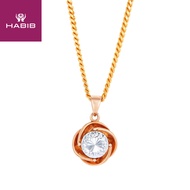 HABIB 750/18K in Rose and White Gold Pendant GMT2213A(RW)