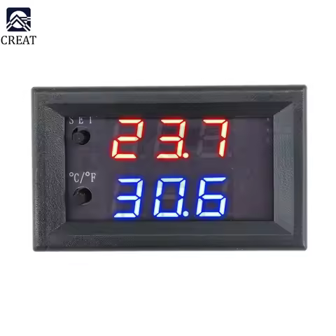 W1209WK W1209 WK DC 12V Digital LED Thermostat Temperature Control Thermometer Thermo Controller Swi