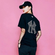 MLB Original 100% Japan Short Sleeve Color Pattern Round Neck Cotton Tee For Her: Baju Perempuan + T