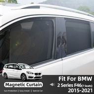 For BMW 2 series F46 7 Seat Gran Tourer 2015-2022 Car Sunshade Front Windshield Curtain Rear Side Wi
