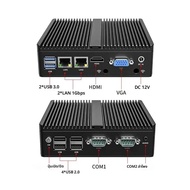 เคสโลหะ มินิพีซี อินเทล N2840 คอมพิวเตอร์ตั้งโต๊ะ Pfsense DDR3L Msata SSD 2Lan 2COM VGA HD Display