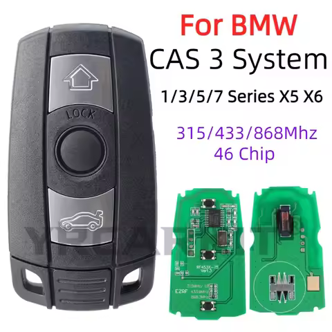 Remote Key Fob For BMW CAS3 1/3/5/7 Series X5 X6 E60 E61 E70 E71 E87 E90 Z4 315LP 315MHz 433Mhz 868M