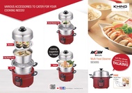 Khind SE50SS Anshin Multi Food Steamer (800W) Pre-set Timer Function 2 Year Warranty