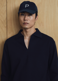 PMITH Djon Longsleeve t-shirt Navy Blue