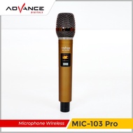 Advance Microphone Profesional Mic Wireless MIC-103 advance single mic Garansi 1 tahun