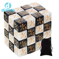 48 Pcs 16mm Dice Counters Token Dice Dice D6 for MTG,CCG,Card Gamings