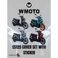 WMOTO ES125 COVER SET WITH STICKER (2021 EDITION) ORIGINAL