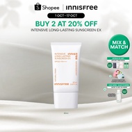 [1 OCT - 17 OCT | BUY 2 GET 20% OFF] INNISFREE Intensive Long-lasting Sunscreen EX SPF50+ PA++++ 60m