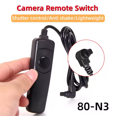RS-80N3 Wired Remote Switch Shutter Release for Canon 20D 20Da 30D 40D 50D 5D 5D2 5D3 5D4 7D 7DII D3