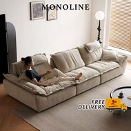 🇸🇬⚡Living Room Sofas Fabric Sofa Sofa Set 1/2/3 Seater Sponge Sofa 2 Seater 3 Seater 4 Seater Sofa R