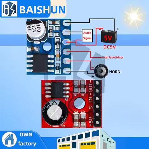 ‌LTK5128 Class D/AB Mono Audio Amplifier Board – 5W Ultra-Low THD Power Module | 2.5V-5.5V DC Input 