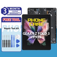 COMPATIBLE FOR Samsung Galaxy Z FOLD 3 5G F926 LCD DISPLAY GLASS SKRIN INNER LCD SCREEN WITH TOOL RE