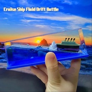 Drifting Bottle Floating Boat Ship Fluid Liquid Titanic Cruise Ship Hourglass Fluid Drift Bottle Car