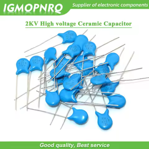 20pcs High voltage Ceramic Capacitor 2KV 15PF 22PF 100PF 120PF 150PF 220PF 330PF 470PF 680PF 1NF 2.2