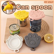 Pet Spoon Can Lids Silicone Sealing Fresh Wet Food Cat Dog Paw Supplies Spoons Canning Canned Food L