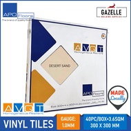 Apo Floor Vinyl Tiles AVQT 1mm - Desert Sand 40pcs / Box 3.6sqm Coverage 300mm x 300mm