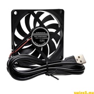 zwinz2 80mm USB Fan 5V 8010 Brushless Cooling Fan 80x80x10MM for PC Computer Case