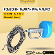 MAJAPUR Sink Pipe Clogged Water Pipe 1/ 4 Inch Closet Sink Pipe Cleaner 10m 15m Drain Cleaning Wire