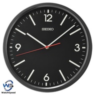 Seiko QHA009K QHA009 Decorator Black Analog Quartz Plain Wall Clock