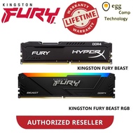 Kingston HyperX FURY | Kingston Fury Beast | RGB 4GB/8GB/16GB DDR4 2400/ 2666/ 3200/ 3600 Mhz Deskto