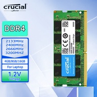 Crucial Laptop DDR4 Memory 2133 2400 2666 3200MHz 4GB 8GB 16GB 1.2V Laptop RAM 260pin SO-DIMM Memory