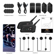 EJEAS | EJEAS V6 PRO+ Motorcycle Helmet Intercom Bluetooth Headset Interphone Communicator Waterproo