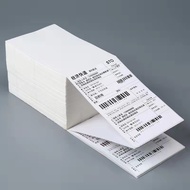 100mm x 100mm Z fold 500pcs Thermal Printer Sticker Paper HRPT Barcode Airway bill Printer