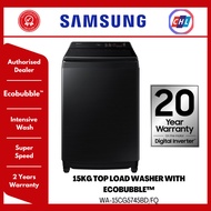 SAMSUNG [AUTHORISED DEALER] 15KG WA5000 WASHING MACHINE WITH ECOBUBBLE  WA15CG5745BDFQ-SAMSUNG 2 YEA