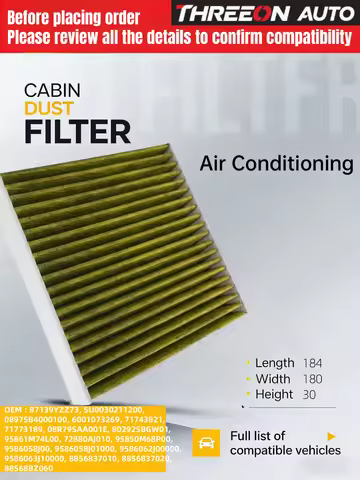 THREEON Activated Carbon Air Cabin Filter For DAIHATSU Terios 1.5 FIAT Sedici(189) SUZUKI Swift Bale