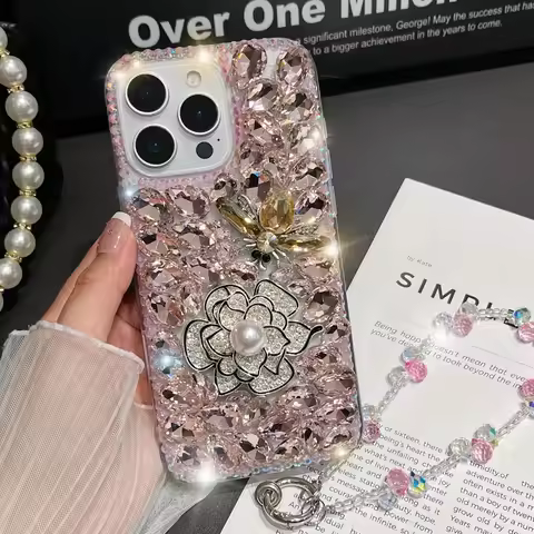 Rhinestone Case for VIVO Y12S Y3S Y7S Z5X S1 Z1 V17 Pro Z6 Y19 U3 Y5S U20 Y20i Y20S Bling Flower Bee