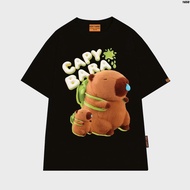 With Capybara Cosplay Design for inspiration Print T-Shirt Wide Fit Fashion trends NewS-5XL