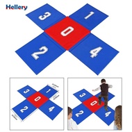 [Hellery] Kids Jumping Pad Cross Shaped for Team Building Games School Team Race