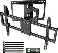 monTEK Full Motion TV Wall Mount for 37-84 Inch TVs up to 50 kg, Wall Mount TV with Swivelling, Tilt