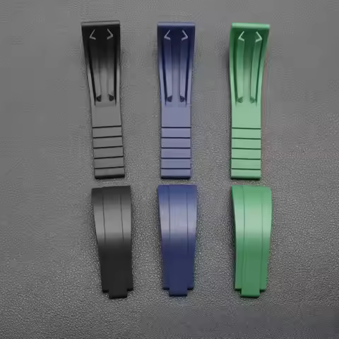 For Rolex Strap DAYTONA SUBMARINER GMT Yacht-Master OYSTERFLEX Glidelock Colorful 20/21mm Soft Natur