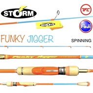 Storm Gomoku Funky Jigger Fishing Rod Spinning Baitcast BC Overhead Baitcasting Jigging Micro Light 