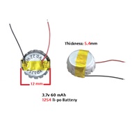 1 Piece 1254 LIR1254 Piece 1254 CP1254 SP1254 3.7V 60mAh small rechargeable battery polymer for Blue