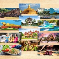 Laos Souvenir Fridge Magnet Door Food Culture Festivities 10 cm x 5