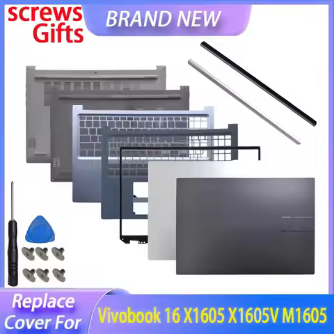 New For Vivobook 16 X1605 X1605Z M1605X X1605V Laptop LCD Back Cover Top Case Front Bezel Palmrest U