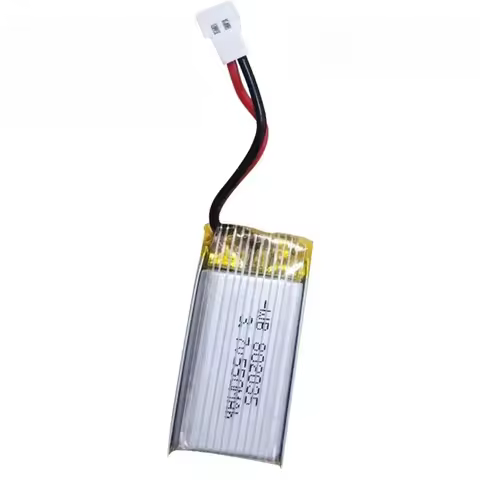 3.7V 550mAh 802035 Lipo Rechargeable Battery for X4 H107 H31 KY101 E33C E33 U816A V252 H6C RC Drone 