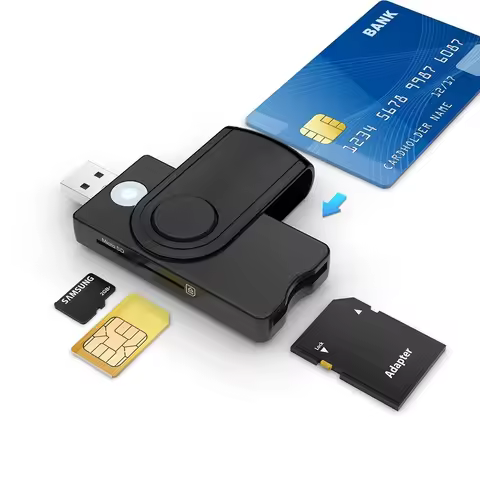 UTHAI for Windows 7 8 10 Linux OS, USB SIM smart card reader, for bank card IC / ID EMV SD TF MMC ca