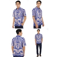 Pradawita Batik Short Sleeve Regular Fit Asasta 2B-Blue