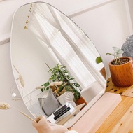 Oval Aesthetic Mirror / Oval Wall Aesthetic Mirror / Aesthetic Glass / Oval Bathroom Sink Mirror